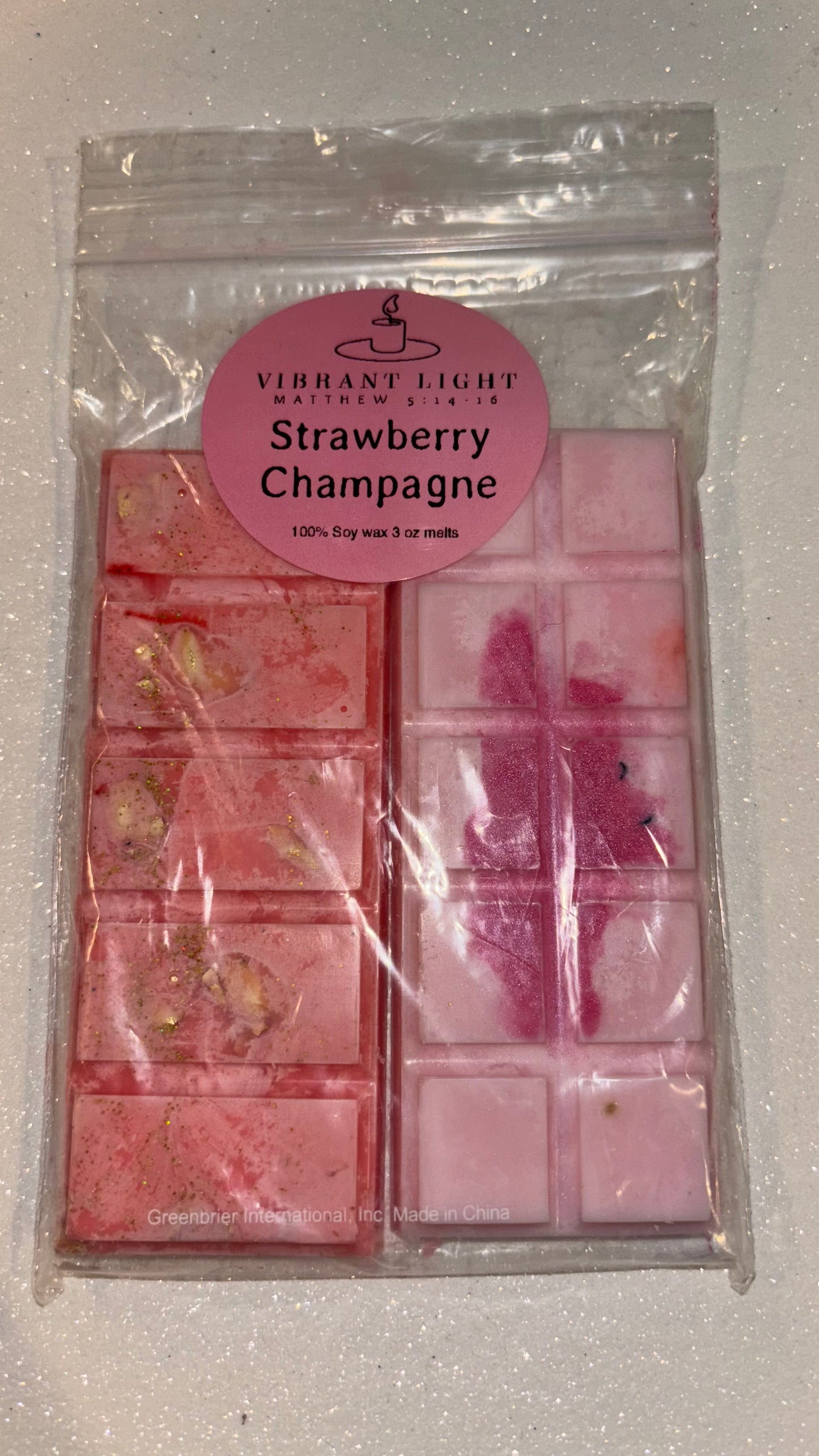 Strawberry Champagne melts 3oz