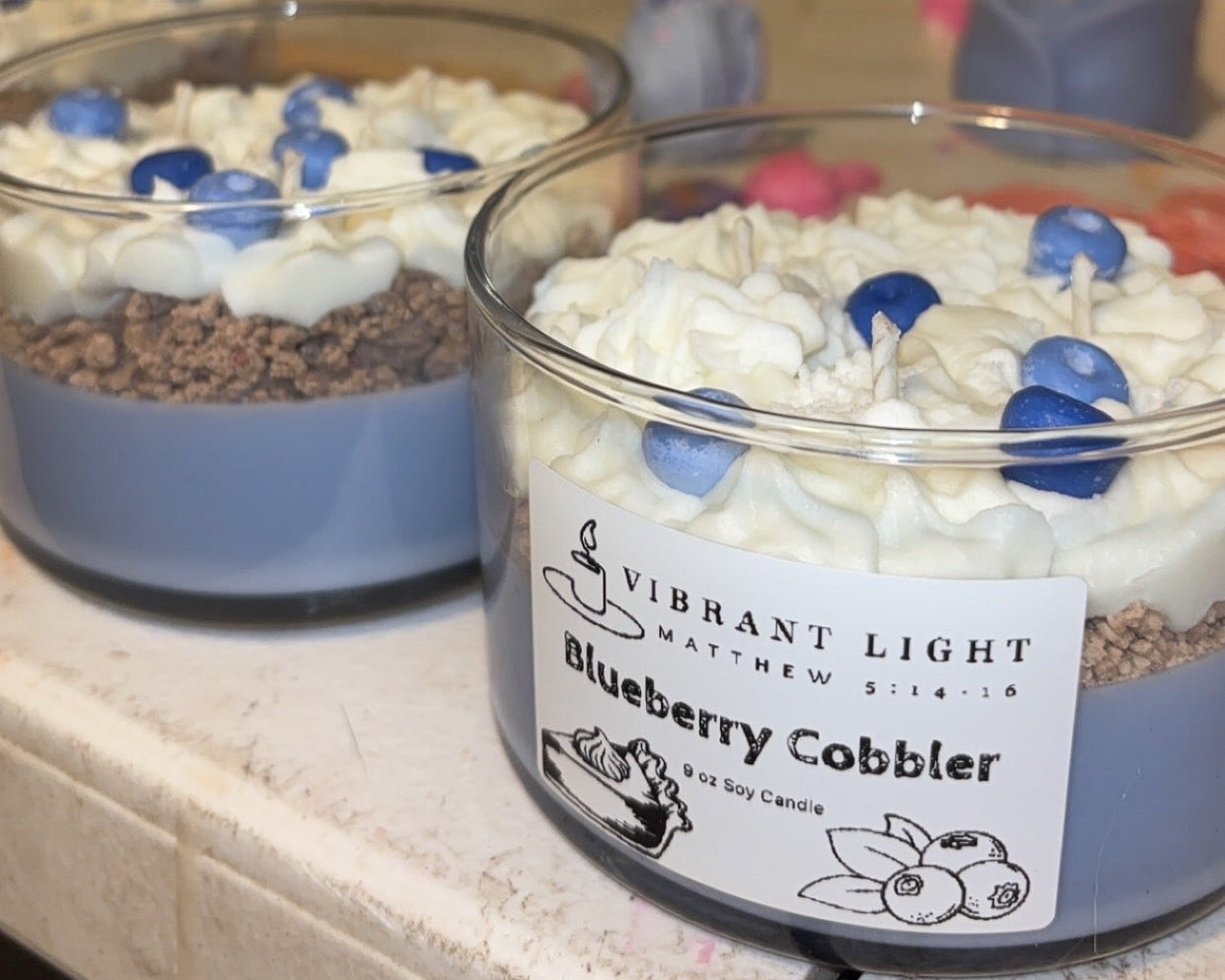 Blueberry Cobbler 9 oz Soy Wax Candle